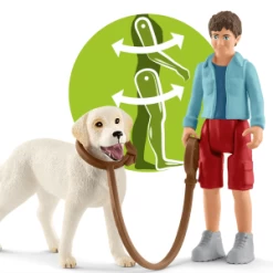 Schleich 42478 Wandelen Met Labrador FarmWorld -Speelwereld Verkoop schleich 42478 wandelen met labrador 1 1