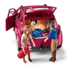 Schleich 42535 Avontuur Met Auto En Trailer HorseClub -Speelwereld Verkoop schleich 42535 avontuur met auto en trailer 2 scaled 1