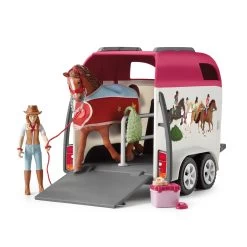 Schleich 42535 Avontuur Met Auto En Trailer HorseClub -Speelwereld Verkoop schleich 42535 avontuur met auto en trailer 3 scaled 1