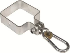 Schommelhaak Vierkant 90×90 Met Carabijnhaak -Speelwereld Verkoop schommelhaak 90 x 90 vierkant met carabijn 1