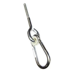 Schommelhaak Karabijn Indraaihaak Houtdraadbout 10 X 140 -Speelwereld Verkoop schommelhaak indraai houtdraad M12 speelactief.nl 2