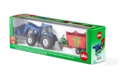 Siku 1988 New-Holland-met-frontlader Strautmann-voermengwagen -Speelwereld Verkoop siku 1988 new holland met voorlader en voedermengwagen 3