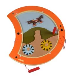 Beleduc Houten Wandpaneel Rups Labyrint KDV -Speelwereld Verkoop speelelement beleduc rups balanceren 1