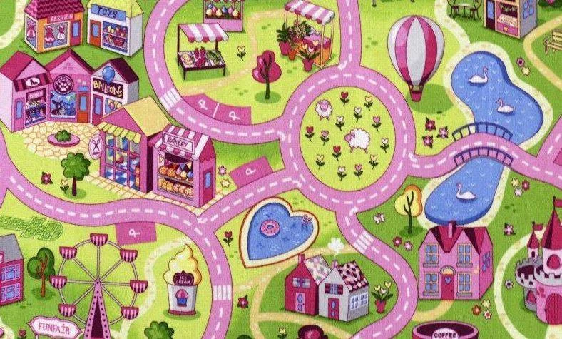 Speelkleed Sweet City Speeltapijt 140×200 Cm 4 Speelkleed Sweet City Speeltapijt 140×200 Cm - Afbeelding 2