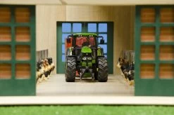 Kidsglobe Luxe Ligboxenstal Met Roosters 1:32 -Speelwereld Verkoop stal met roosters kidsglobe 610693 2