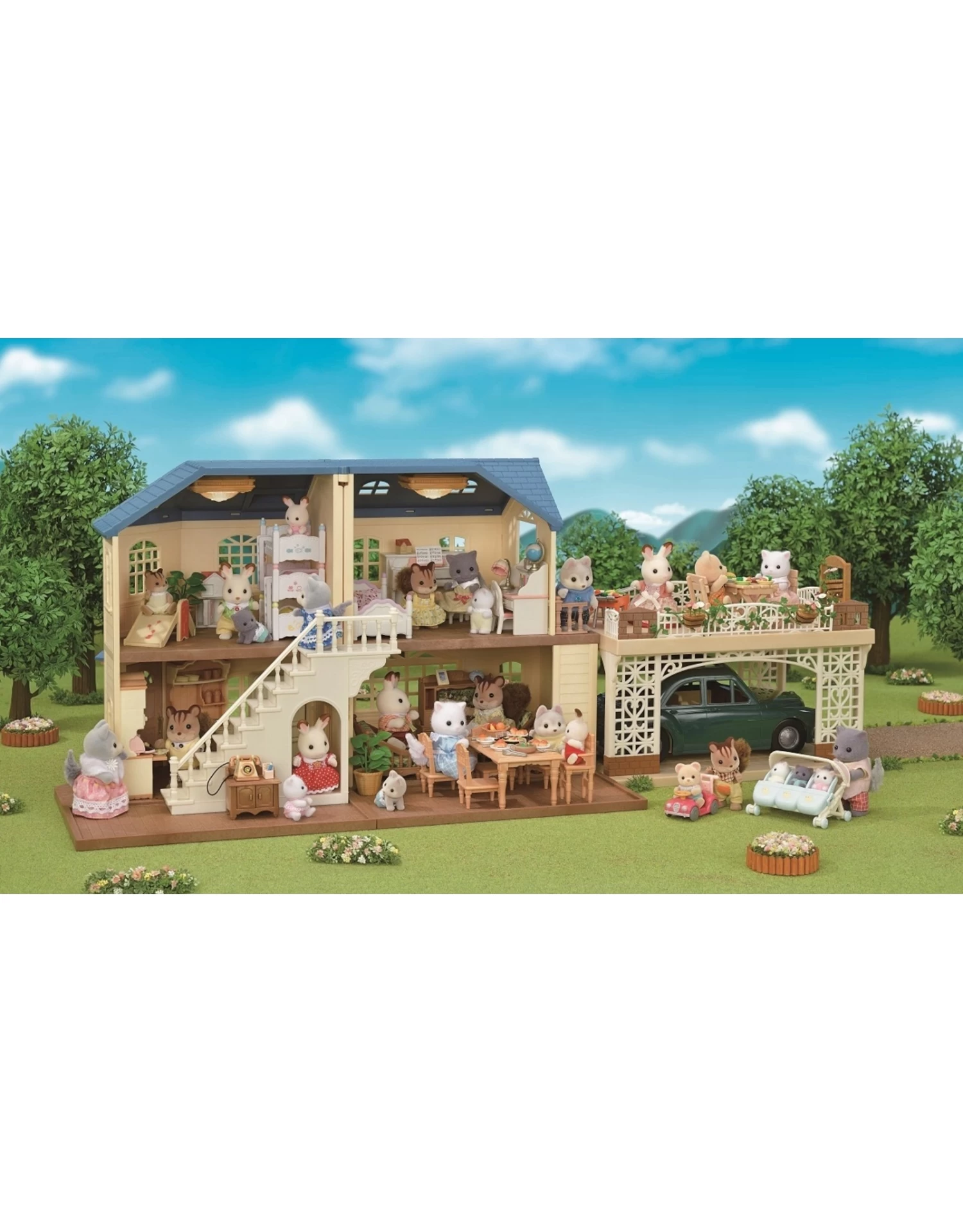 Sylvanian Families Groot Huis Met Carport Cadeauset SF5669 5 Sylvanian Families Groot Huis Met Carport Cadeauset SF5669 - Afbeelding 3