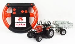 Tronico Micro Radiografisch Bestuurbare Massey Ferguson MF 7600 Met Aanhanger – 1 : 64 -Speelwereld Verkoop tractor mf7600 rc tronico micro 9541 1 1