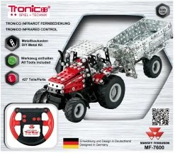 Tronico Micro Radiografisch Bestuurbare Massey Ferguson MF 7600 Met Aanhanger – 1 : 64 -Speelwereld Verkoop tractor mf7600 rc tronico micro 9541 1
