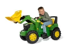 RollyFarmtrac John Deere 7310R + Rollytrac Lader JD Traptractor -Speelwereld Verkoop traptractor john deere 7310R rollytoys 2
