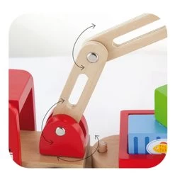 Houten Truck Met Kraan En Aanhanger Vigatoys -Speelwereld Verkoop truck met kraan en aanhangwagen vigatoys v0690 2