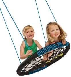 Vogelnest Nestschommel Oval Blauw -Speelwereld Verkoop vogelnestschommel oval blauw 5 scaled 1